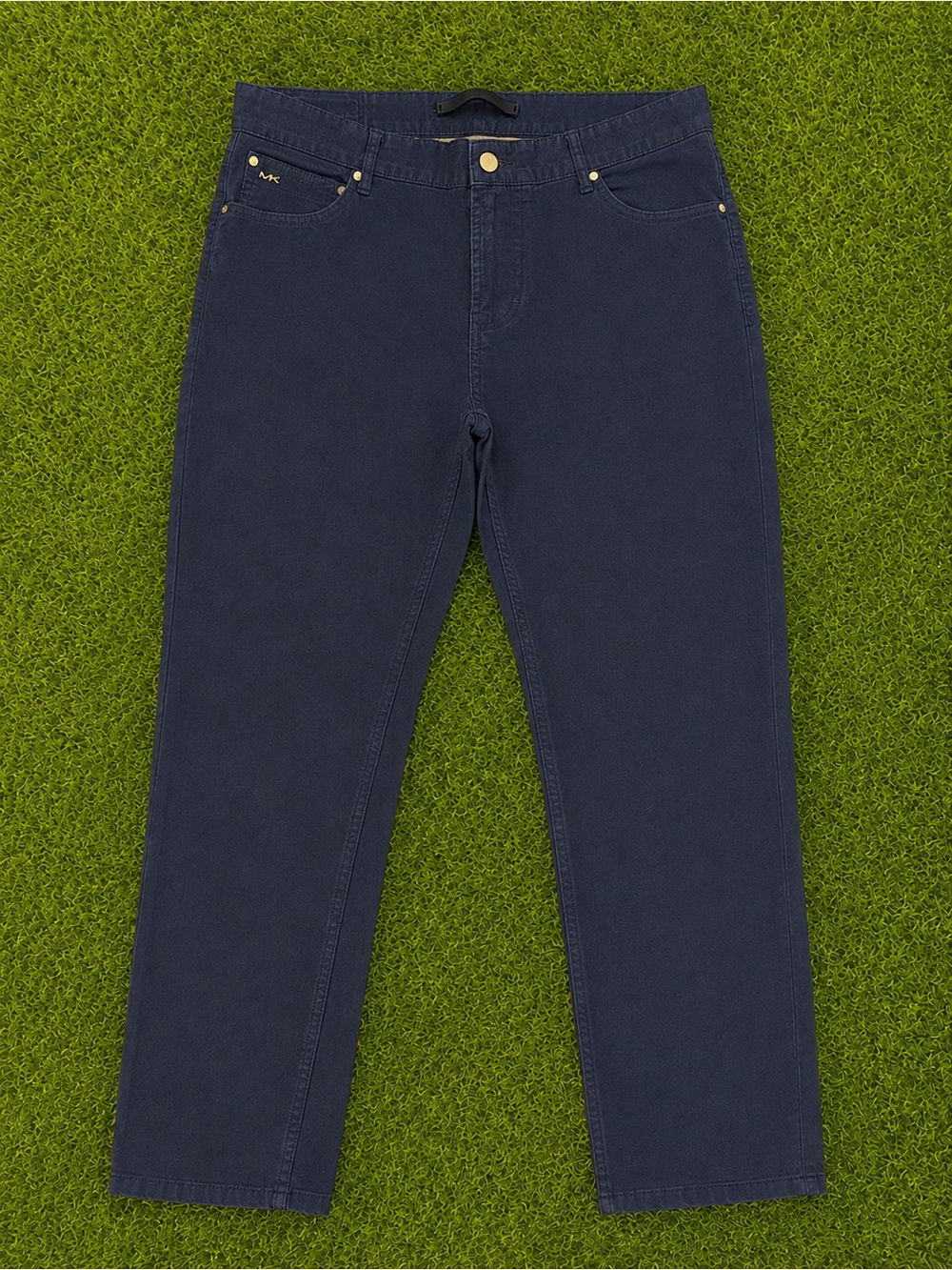 Michael Kors Navy Blue Straight Leg Pants Size 34